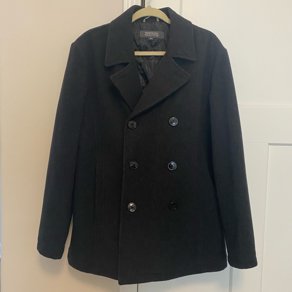 Kenneth Cole Reaction Pea Coat - Mens Size M